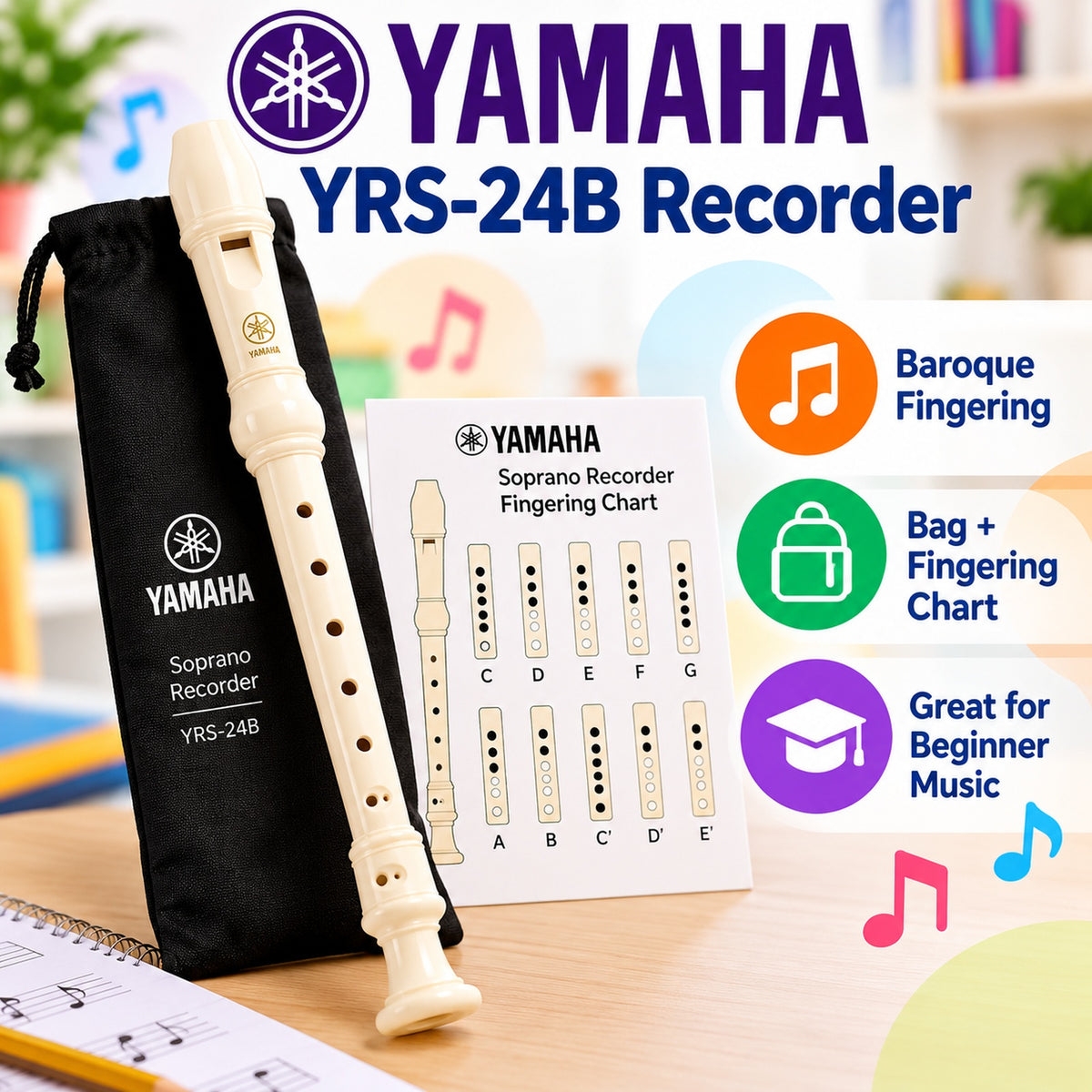Yamaha YRS-24B Recorder