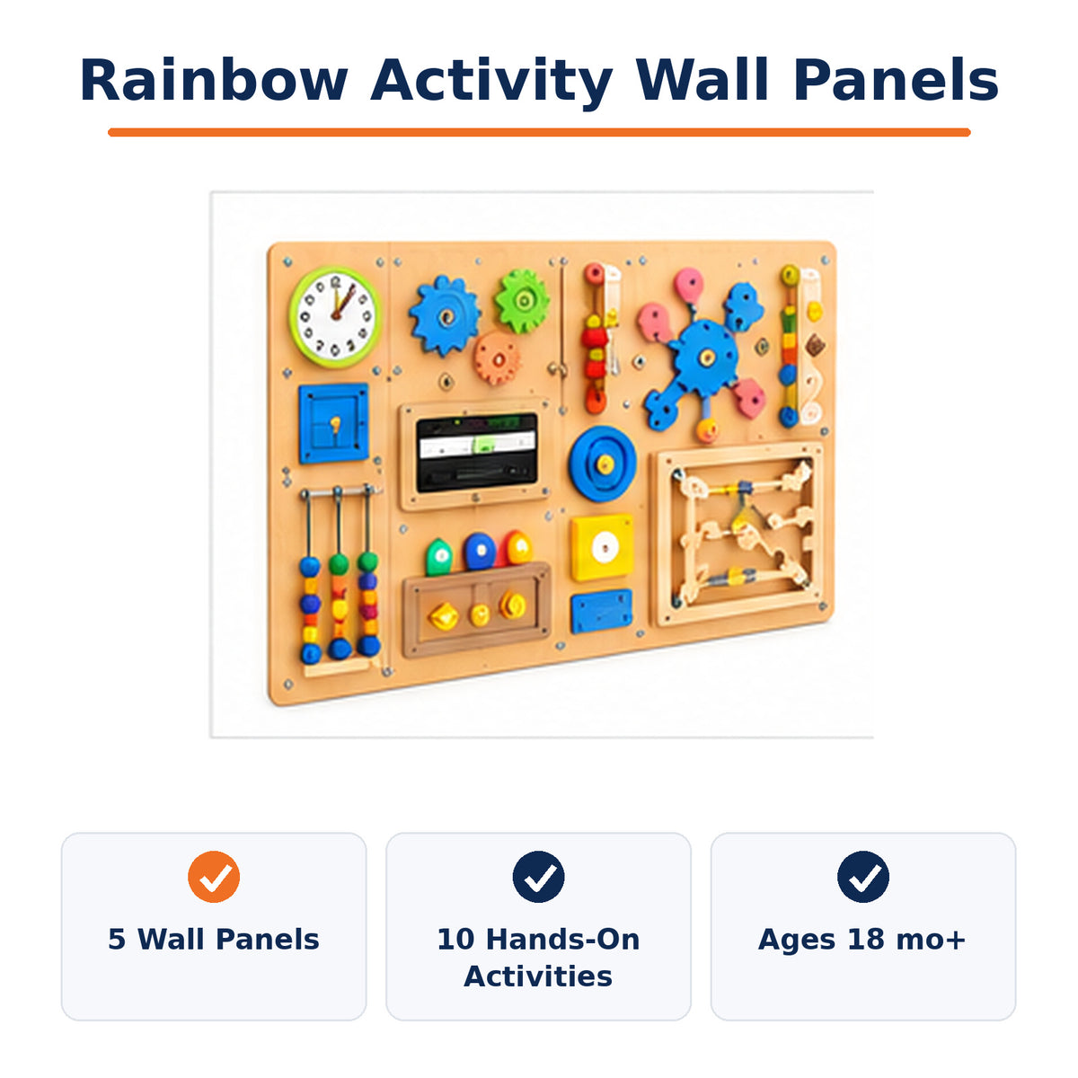 Rainbow Activity Wall Panels