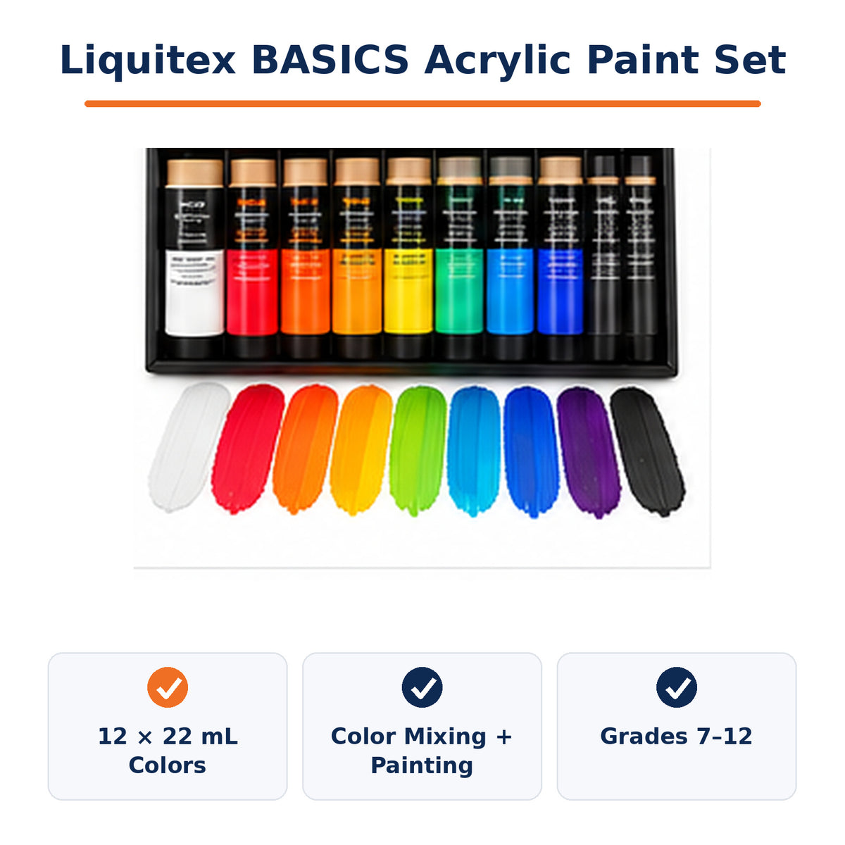 Liquitex BASICS Acrylic Paint Set