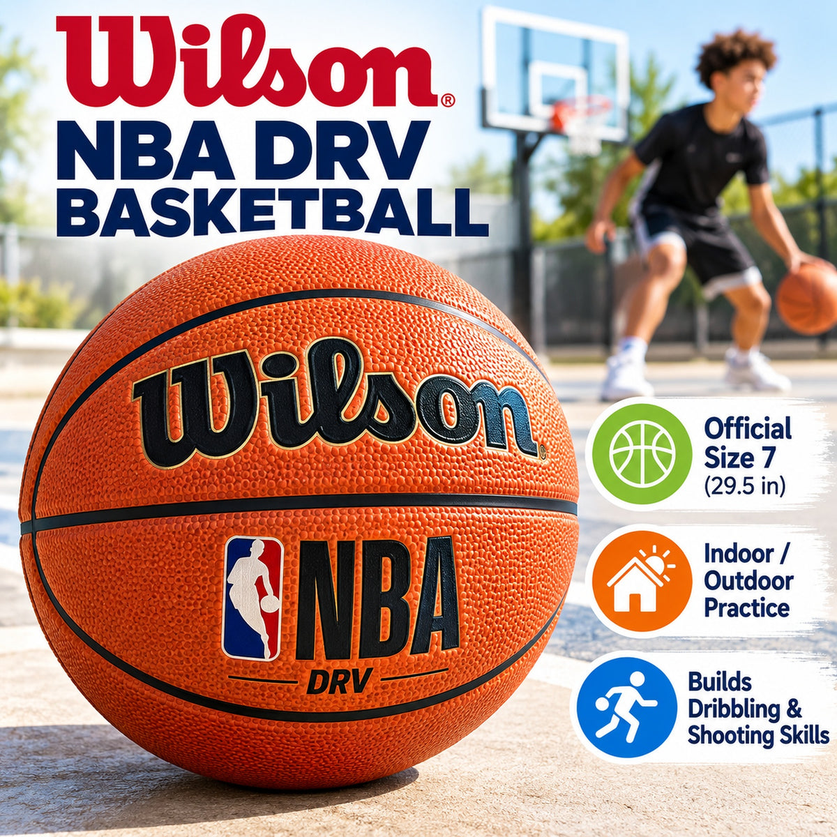 Wilson NBA DRV Size 7 Basketball