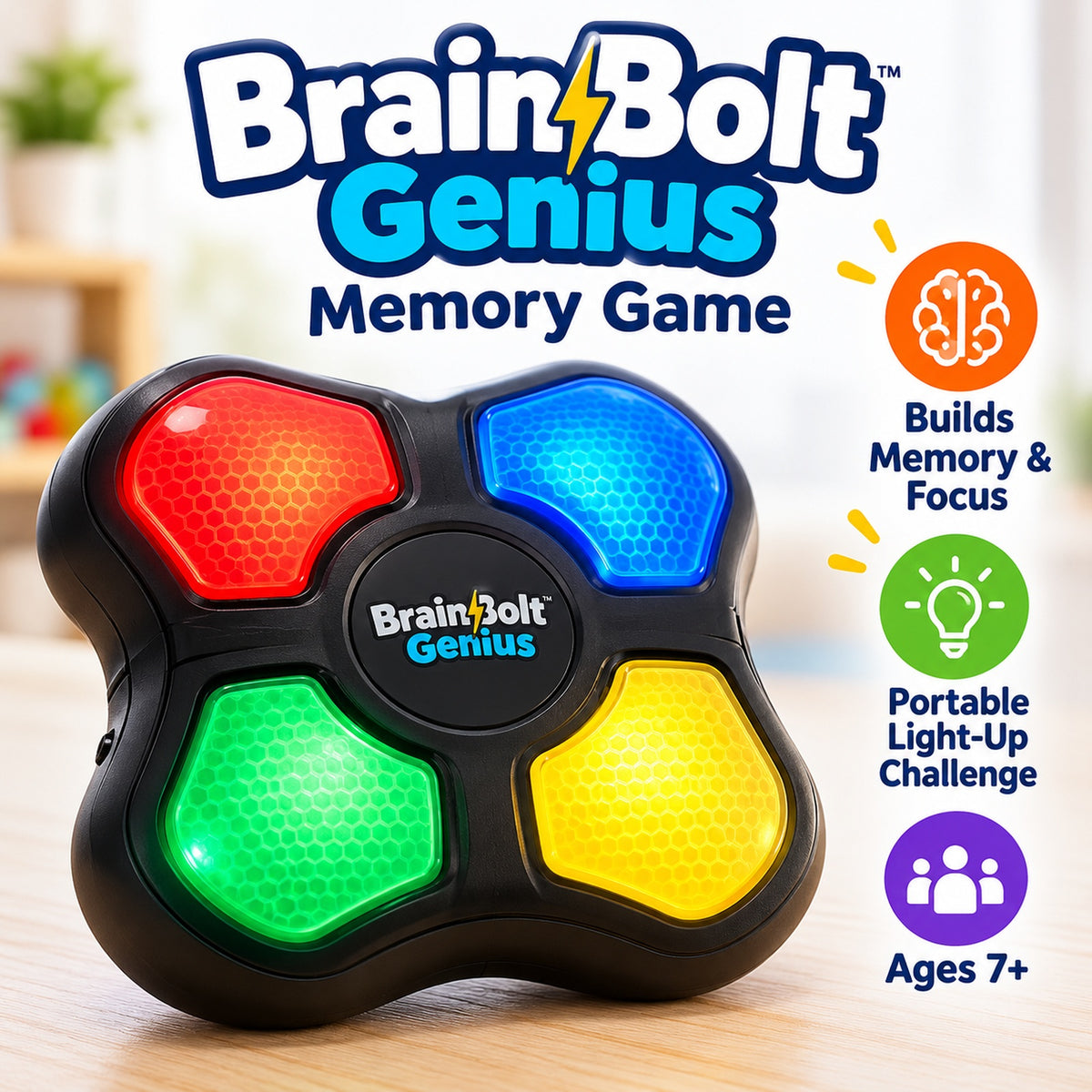 BrainBolt Genius Memory Game