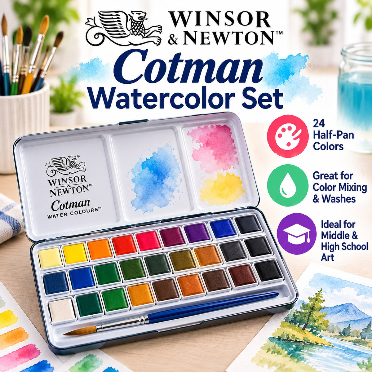 Winsor & Newton Cotman Watercolor Set