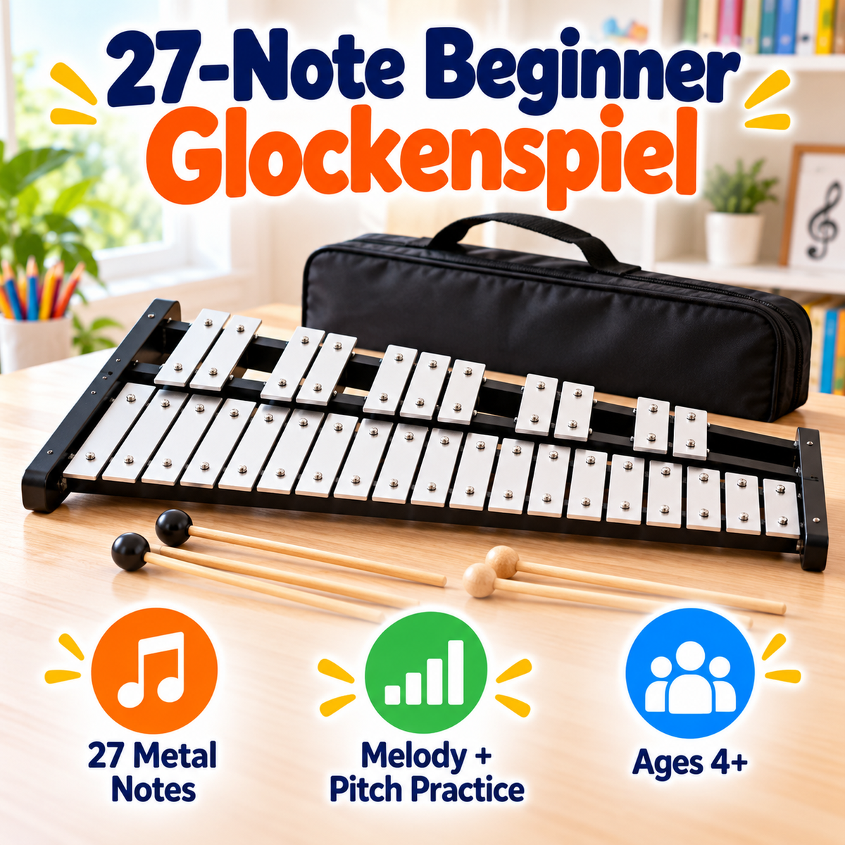 27-Note Beginner Glockenspiel
