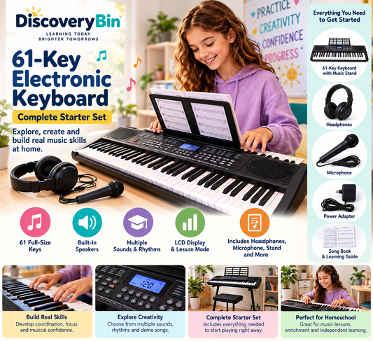 61-Key Portable Digital Keyboard Learning Kit