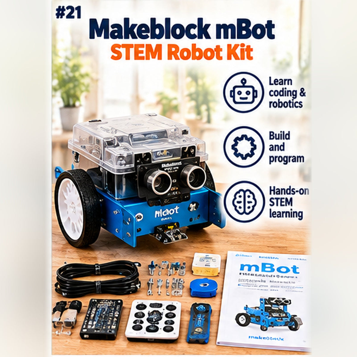 Makeblock mBot beginner coding robot kit with Scratch coding activities