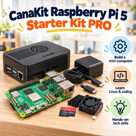 Proposed CanaKit Raspberry Pi 5 Starter Kit PRO illustration - pending exact bundle check