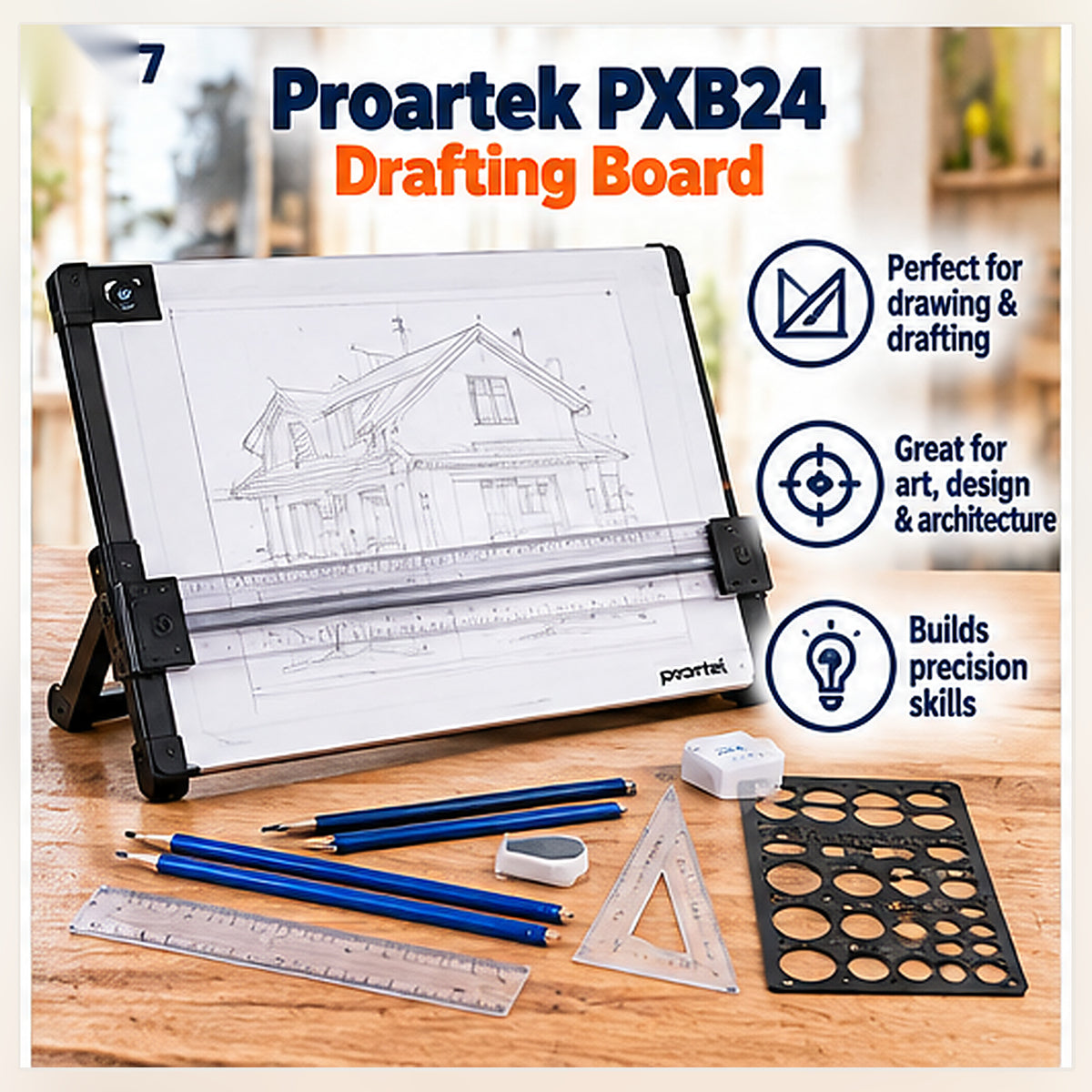 Proartek PXB24 18 x 24-inch portable drafting board