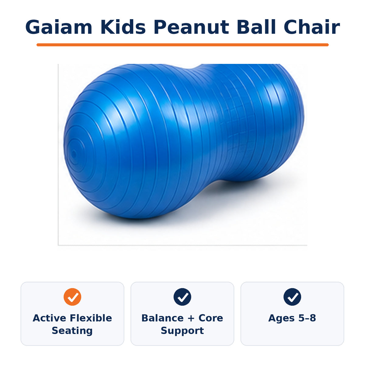 Gaiam Kids Peanut Ball Chair
